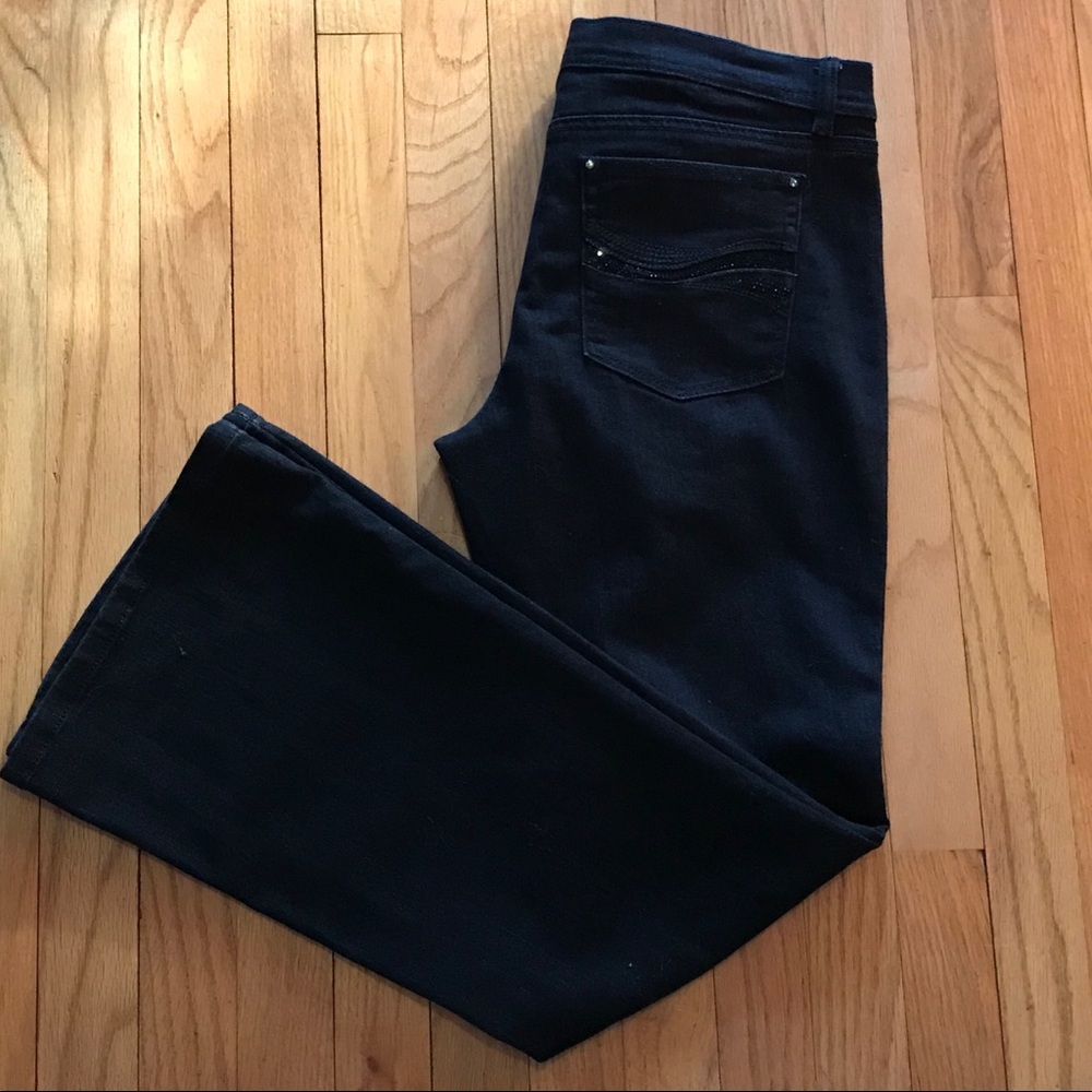 White House Black Market Black Flare Jeans
